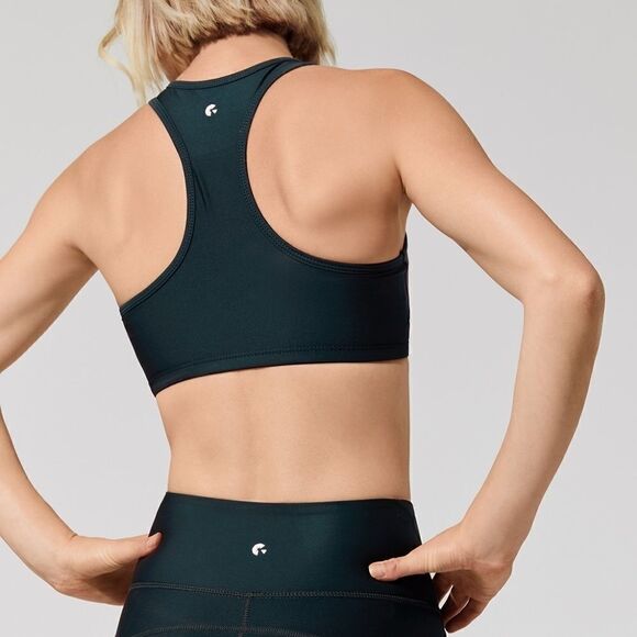 Carbon 38 Ghost Flower Mesh Sports Bra Green Black‎ - Picture 2 of 5